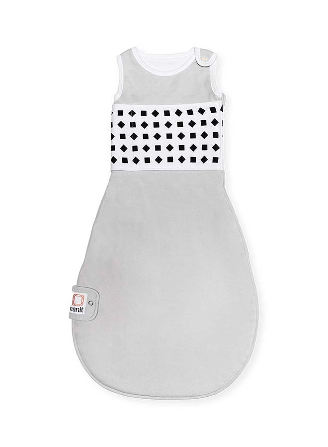 Nanit Breathing Wear Sleeping Bag - 100% Cotton Baby Sleep Sack - Works with Nanit Pro Baby Monitor to Track Breathing Motion Sensor-Free, Real-Time Alerts, Size X-Large, 18-24 Months, Pebble Grey - Image 1